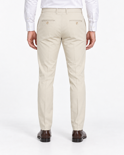 
Montaro — klasične pantalone, bež — fotografija modela