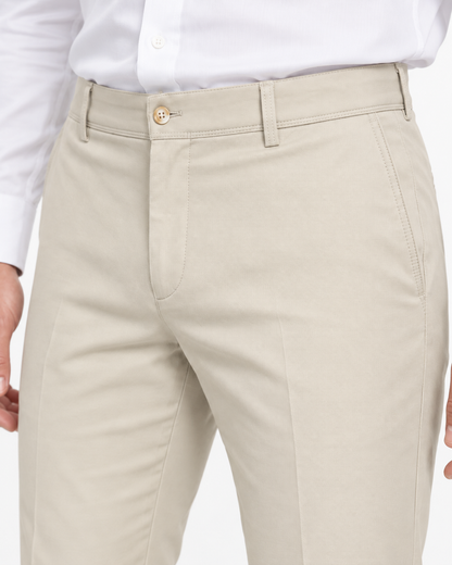 
Montaro — klasične pantalone, bež — fotografija modela