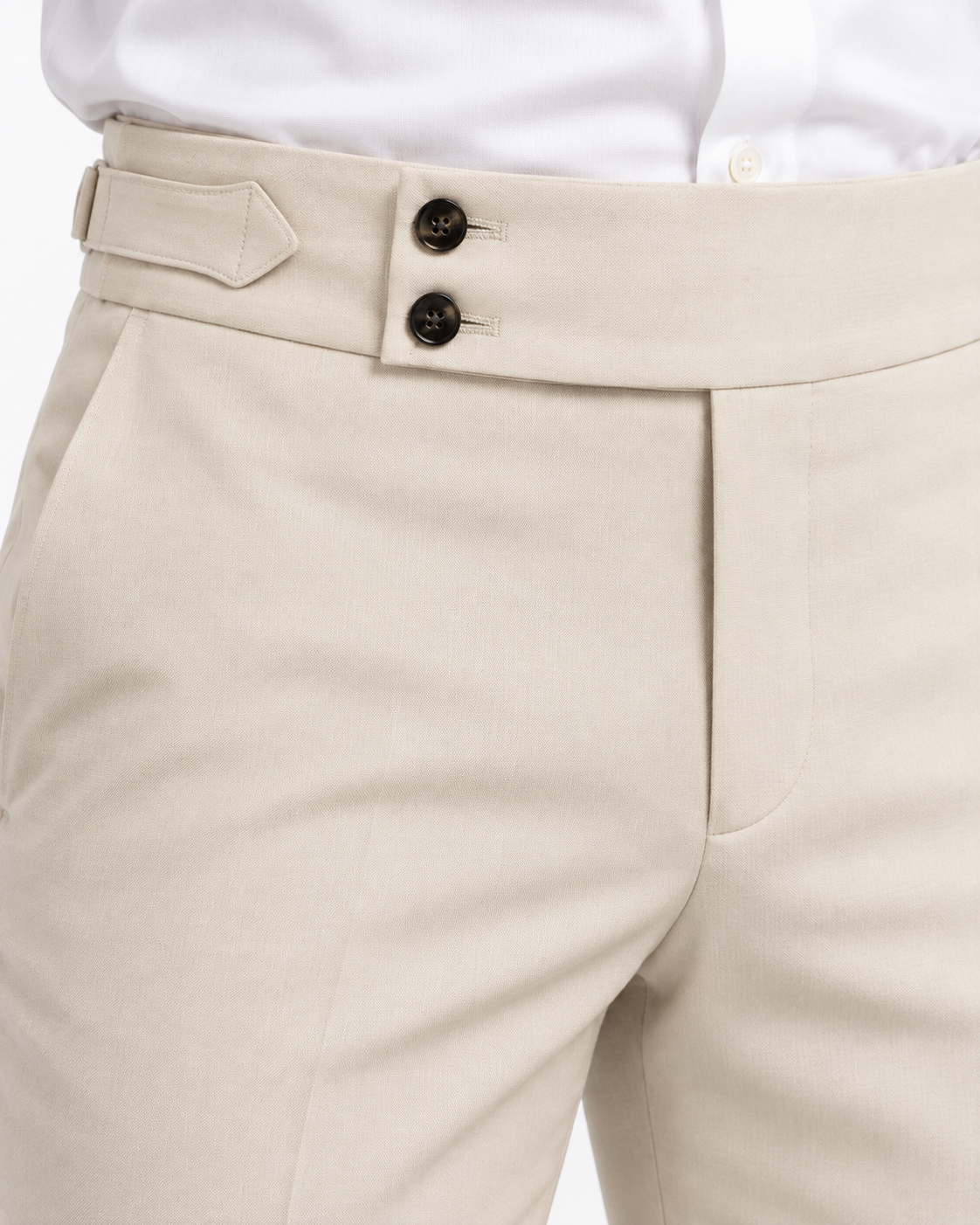 
Bellano — muške pantalone, bež — fotografija modela